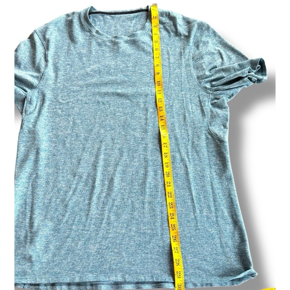 Lululemon Tee Shirt Blue Short Sleeve‎ Basic Drysense Athleisure Mens Large - Picture 3 of 6
